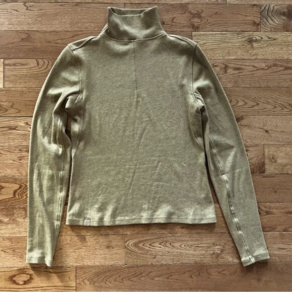 Lululemon Ribbed WoolBlend TurtleneckHeathered Allspice size 8 - Picture 6 of 13